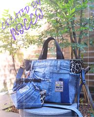 №709【DENIM Remake SHOLDER】デニムリメイク👖スマホストラップ