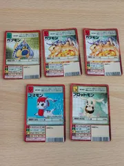 aca184 旧デジモンカード デジモンカード  ゴマモン Bx-60 Sx-19 プロットモン Sx-7 ガブモン Bx-23