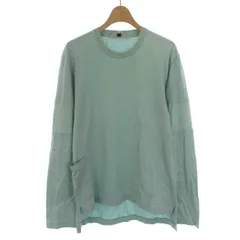 サンシー SUNSEA Tシャツ カットソー クルーネック コットン 16A04 長袖 2 M ミントグリーン /DKのサムネイル