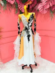 gentil製 社交ダンスレッスン用ドレス 社交ダンス スタンダード ドレス gentil 中古 - メルカリ