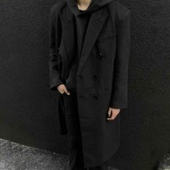 Chikashitsu + oversized wool double coat - メルカリ