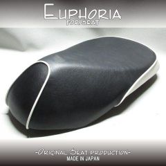□【JOG ジョグ AY01】カスタムシート　黒/白《Euphoria》張替え済!!□K60533