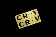 EE-903-1 CR-V 金黒 アクリル2層 ステッカー ホンダ RD1 RD2 RD3 RD4 RD5 RD6 RD7 RT RW RE1 RE2 RE3 RE4 前期 後期 モデリスタ 2枚1セット
