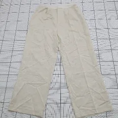 ◇ Θ アーバンリサーチ サイドライン 総柄模様テーパードパンツ サイズM ホワイト系 レディース E  【1508260032827】