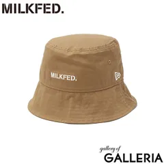 ミルクフェド ハット レディース アウトドア MILKFED. 夏 春 ブランド 帽子 バケットハット バケハ ニューエラ コラボ 黒 103242051001 BEIGEのサムネイル