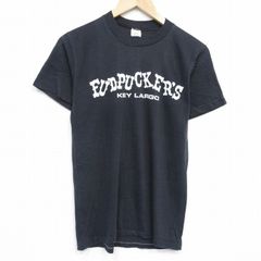 S/古着 半袖 ビンテージ Tシャツ メンズ 80s FUDPUCKERS クルーネック 黒 ブラック 25aug28 中古