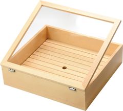 No620【新品】2台 寿司ネタケース ネタ箱 目皿・アクリル蓋付【保冷剤