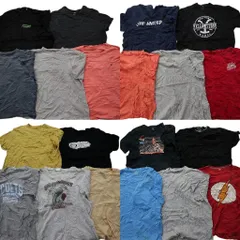 古着卸 まとめ売り カラーMix プリント 半袖Tシャツ 20枚セット (メンズ 2XL ) ノーティカ ジョーダン カレッジ風 中古 古着 MZ7686
