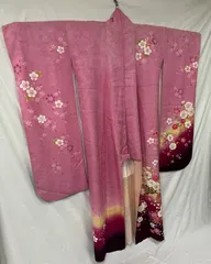 【仕立上がり】振袖　成人式　卒業式　晴れ着　ピンク　花柄　１３