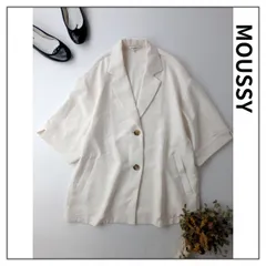 MOUSSY マウジー H/S SINGLE ジャケット ハーフスリーブ シングル 羽織 Free 白 ホワイト アイボリー/26Nのサムネイル