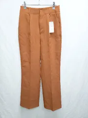 ◇ ⊇ ◎ ●未使用● tiptop ティップトップ タグ付き タックパンツ サイズM ブラウン レディース P  【1410230024636】