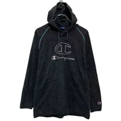 Champion フリーフパーカー キッズ 160～ ブラック チャンピオン プルオーバー ラグラン アウトドア 古着卸 アメリカ仕入 a611-8269のサムネイル