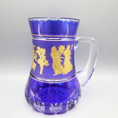 val saint lambert Kirin ヴァル･サン･ランベール キリンコレクターズグラス ビアマグコレクション 金彩 ネイビー M07-k081