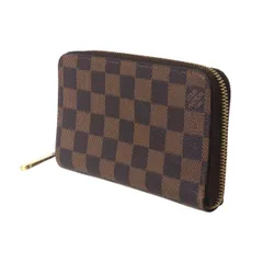 LOUIS VUITTON ルイヴィトン ジッピ-コンパクト ウォレット イニシャル ダミエ エベヌ N60028 MI4171 NT Bランク