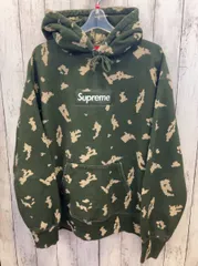 Supreme シュプリーム カナダ製 21AW BOX Logo Hooded Sweatshirt パーカー モスグリーン 総柄
