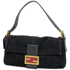 美品】 FENDI フェンディ マンマバケット スウェード ブラック バッグ 楽天市場】FENDI フェンディ マンマ バゲット ミディアム 3way