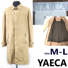 YAECA/ヤエカ★ステンカラーコート【メンズM-L程度/ベージュ】春秋/ロングコート/アウター/ブルゾン/Coat/JACKET/JUMPER◆BJ132-a<sale>
