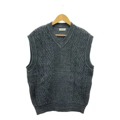 SHANTii / シャンティ | Cotton Cable Knit Vest  / コットン ケーブルニット ベスト | M | グレー | メンズ