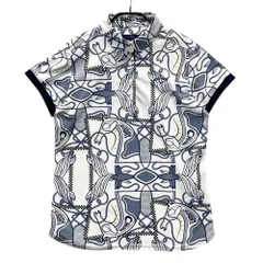 サイズ：L CALLAWAY キャロウェイ  半袖ポロシャツ 総柄 ホワイト系 [240101533722] ゴルフウェア レディース ストスト