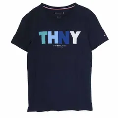 TOMMY HILFIGER トミーヒルフィガー THNY ロゴ 半袖 Tシャツ ネイビー系 M【中古】のサムネイル