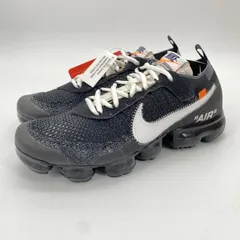【中古】Off-White × NIKE Air Vapormax The Ten スニーカー 26.5cm AA3831-001 ブラック ホワイト オフホワイト ナイキ[10]