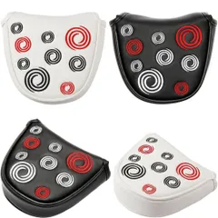 ゴルフ ヘッドカバー パターカバー　マレット用マグネット式開閉 渦