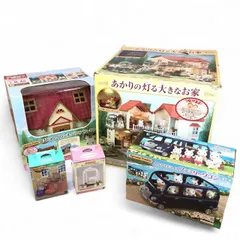 ⭐️値下げ⭐️【まとめ】シルバニアファミリー「あかりの灯る大きなお家」「はじめてのシルバニアファミリー」「みんなでドライブファミリーワゴン」「コスメショップ」「ガーデンブランコセット」