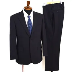 Jプレス 段返り 3つボタン シングルスーツ S A4 ブラック ストライプ 極 定番 人気 通勤 営業 J.PRESS SP-OV-KA-0403 合物 春秋  4XL095 【送料無料】【中古】【メンズビジネス】202412