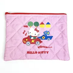 サンリオ ハローキティ 50th Anniversary  キルティングポーチ クルマ 日本製