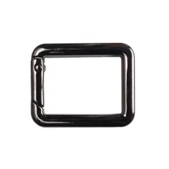 【2個セット】四角カラビナ キューブカラビナ 【34mm】 5色展開 四角カン フック連結金具　ハンドメイドアクセサリーパーツ【makuzo shop】