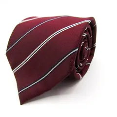 パーフェクトスーツ ブランド ネクタイ ストライプ柄 メンズ レッド P.S.FA 【中古】