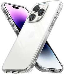 【新着商品】Max ケース FUSION TPU+PC Pro 黄ばみにくい 耐黄変 落下防止 耐衝撃 14 米軍MIL規格取得 スマホケース スマホカバー アイフォン14 【Ringke】iPhone プロマックス (ストラップホールあり) - Clear