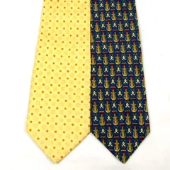 ランセル ネクタイ ブランド 2点セット ドット柄等 まとめ売り まとめて メンズ LANCEL 【中古】