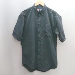 ◇ ⊂ CHAPS RALPH LAUREN チャップス ラルフローレン 半袖 シャツ サイズM ブラック メンズ E  【1502180025266】