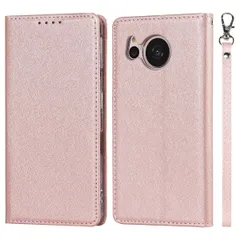 Elick AQUOS sense7 ケース 手帳型 薄型 高級PUレザー AQUOS sense7 SH-53C SHG10 ケース 手帳型 AQUOS sense7 SH-53C ケース マグネット式 ベルトなし ストラップ付き カード収納 アのサムネイル