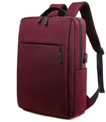安芸熊屋 ビジネス リュック メンズ コンパクト スタイリッシュ USB充電ポート 14インチ対応 赤 通勤 通学 出張 旅行(レッド)