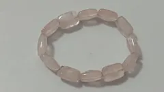 天然石 ローズクォーツ スクエア型 ブレスレット