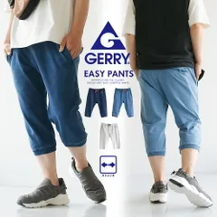 【新品】 gerry イージーパンツ メンズ デニム クロップドパンツ レディース 7分丈 ジョガーパンツ スウェット ハーフパンツ スポーツ ストレッチパンツ 大きいサイズ 春 夏 インディゴ裏毛 ウエストリブ ストレッチ キャンプパンツ ワークパンツのサムネイル