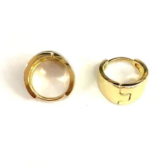 新品 未使用 高品質 ぽってり厚みドロップフープピアス ゴールド シルバー925 大ぶり 幅広 上品 高級感 レディース 女性 刻印あり