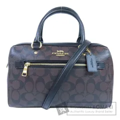 美品 COACH コーチ 83607 シグネチャー PVC×レザー COACH コーチ ハンドバッグ 83607 シグネチャー 2wayバッグ