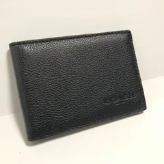 未使用　COACH コーチ　名刺入れ　パスケース　名刺入れ　ブラックカラー　薄い名刺入れ