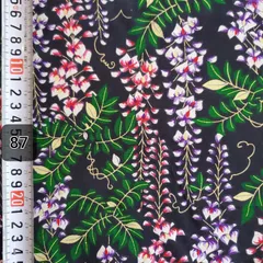 ＊友禅生地＊　和柄　レーヨン　藤の花《87》のサムネイル