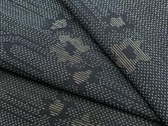平和屋着物＊夏物　本場大島紬　夏大島　流水花文　正絹　逸品　BAAT4027pk
