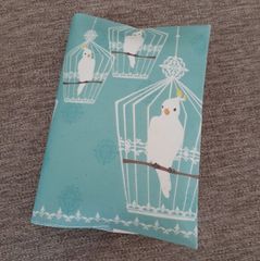 オカメインコ　TORINOS 　マルチケース　　ブックカバー　ポーチ 母子手帳入