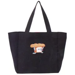 【中古】バッグ パンどろぼうMOOK 便利ポケット付き!たっぷり入るおしゃれなBLACKトート 付録