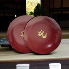 ◾️高級漆器 象彦 漆塗り 金箔 朱色 菓子盆 - メルカリ