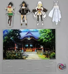 【中古】アクリルスタンド・アクリルパネル [単品] 集合 アクリルジオラマ(忍転身セット) 「PS4ソフト 閃乱忍忍忍者大戦ネプテューヌ -少女達の響艶- 『忍転身セット』ゲーマーズ限定版」 同梱特典