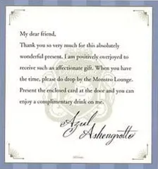 【中古】キャラカード [単品] アズール・アーシェングロット メッセージカード 「ディズニー ツイステッドワンダーランド バレンタインデーギフト」