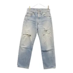 Levi's (リーバイス) 90S VINTAGE 501XX復刻 ボタン裏555 バレンシア工場 USA製 スモールe 紙タグ チェーンステッチ ヴィンテージ ボタンフライ デニムパンツ インディゴ
