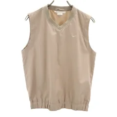 NIKE GOLF ナイキゴルフ ベスト M ベージュ 裏メッシュ レディース 古着